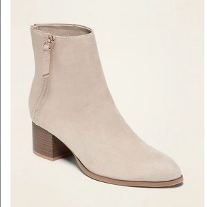 Old Navy faux Suede Heeled Boots